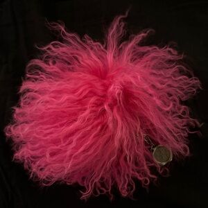 Patricia Nash Fuchsia Lambswool Keychain